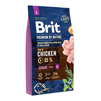 Brit Premium by Nature Dog Junior S Chicken - 8kg