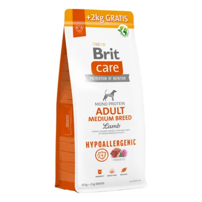 Brit Care Dog Adult Medium Hypoallergenic - 12kg + 2kg GRATIS