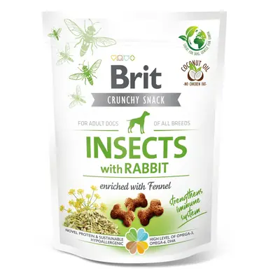 Brit Crunchy Snack Insects with Rabbit enriched with Fennel - 200g