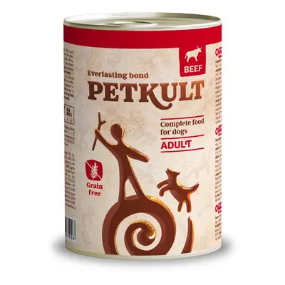 Petkult Konz. Adult 400g - 24ks Hovězí