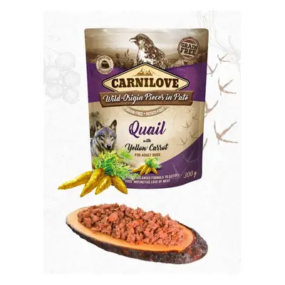 Carnilove Dog Paté 300g - Quail/Yellow Carrot