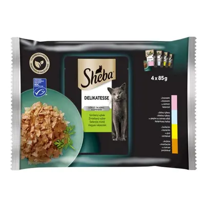 Sheba Delikatesse Smíšený Výběr v Želé - 4x85g