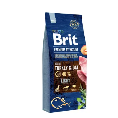 Brit Premium by Nature Dog Light Turkey/Oat - 15kg