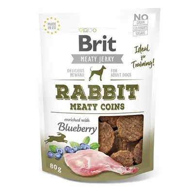 Brit Meaty Jerky Rabbit Meaty Coins - 80g