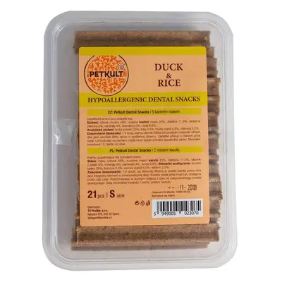 Petkult Dental Snack Hypoallergenic Duck/Rice - 21ks/S