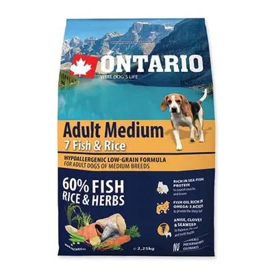 Ontario Dog Adult Medium Fish - 12kg