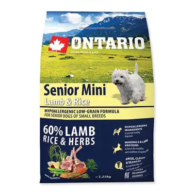 Ontario Dog Senior Mini Lamb - 2,25kg