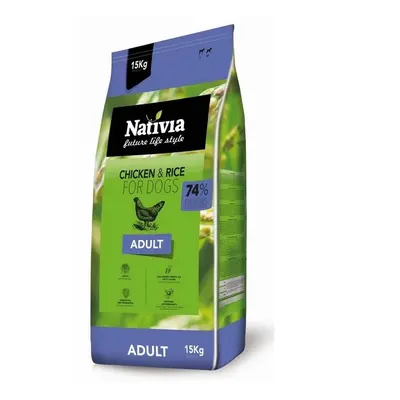 Nativia Dog Adult Chicken/Rice - 15kg