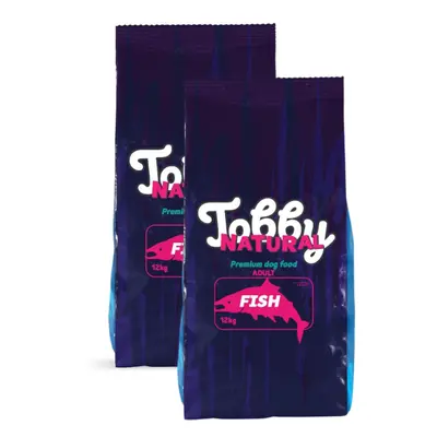 Tobby Natural Dog Fish - 2x14kg