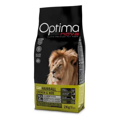 OPTIMAnova Cat Hairball Chicken/Rice - 8kg