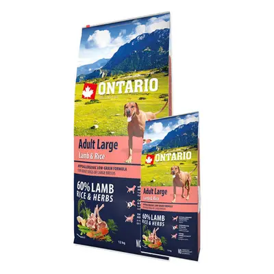 Ontario Dog Adult Large Lamb - 12kg