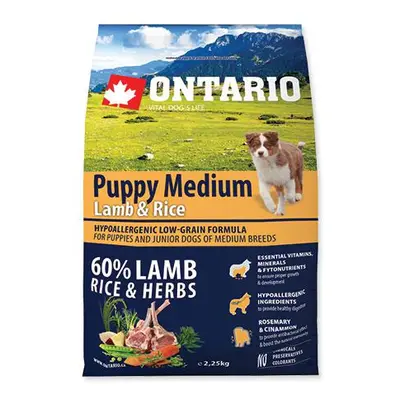 Ontario Dog Puppy Medium Lamb - 6,5kg