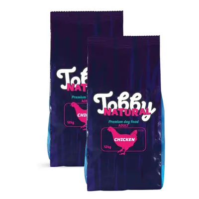 Tobby Natural Dog Chicken - 2x14kg