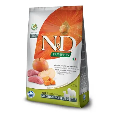 N&D Pumpkin Dog Adult Medium/Large Boar/Apple Grain-free - 12kg