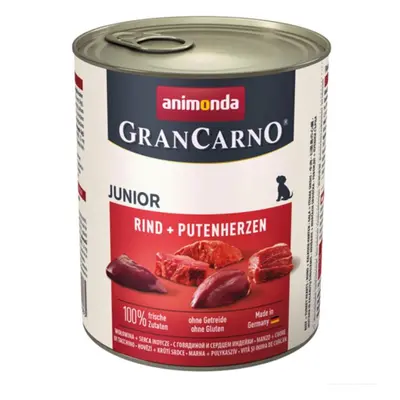 Animonda Grancarno Dog Junior Hovězí/Krůtí Srdce - 800g