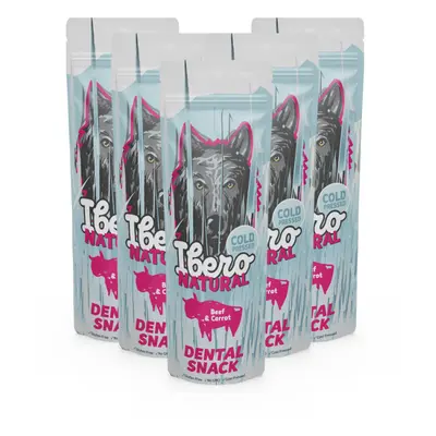 Ibero Cold Pressed Dental Snack Hovězí/Mrkev - 5x S/M (3ks)