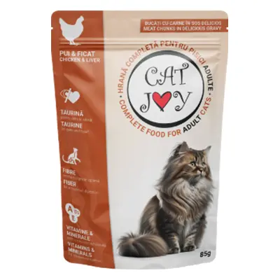 Cat Joy Kapsa Adult Chicken Liver in Sauce - 24x85g