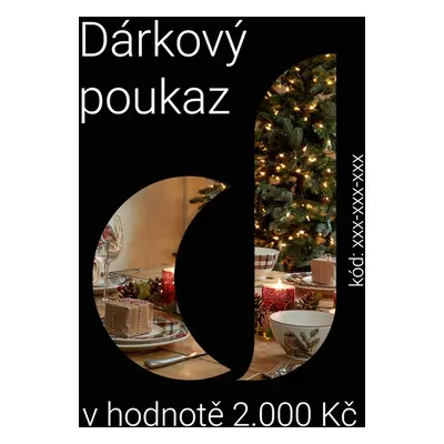 Dárkový poukaz v hodnotě 2.000 Kč