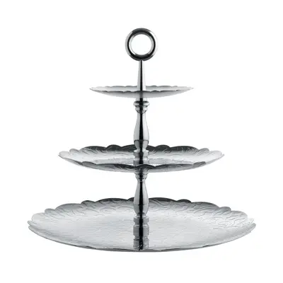 Třípatrový etažér Dressed X-mas, prům. 35 cm - Alessi