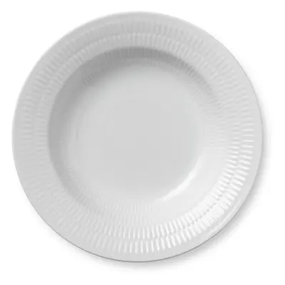 Hluboký talíř White Fluted, 21 cm - Royal Copenhagen