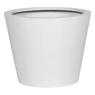 Květináč Bucket, barva lesklá bílá, více velikostí - PotteryPots Velikost: M - v. 50 cm, ⌀ 58 cm