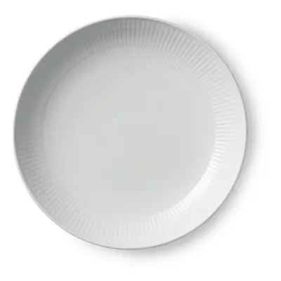 Moderní talíř White Fluted, 25 cm - Royal Copenhagen