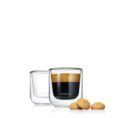 Set termosklenic na espresso 80 ml NERO, Blomus