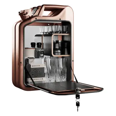 Minibar / kanistr - Bar Cabinet, Copper, 6 variant - Danish Fuel Varianta: Smoked Oak