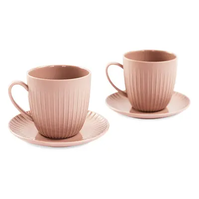 Porcelánový set 2 šálků na espresso, 110 ml, růžová - WD Lifestyle