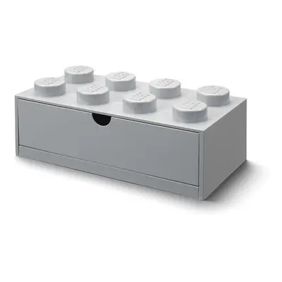 Stolní box 8 se zásuvkou, více variant - LEGO Barva: šedá