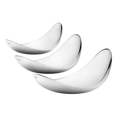 Miska Leaf sada 3 misek, leštěný nerez - Georg Jensen