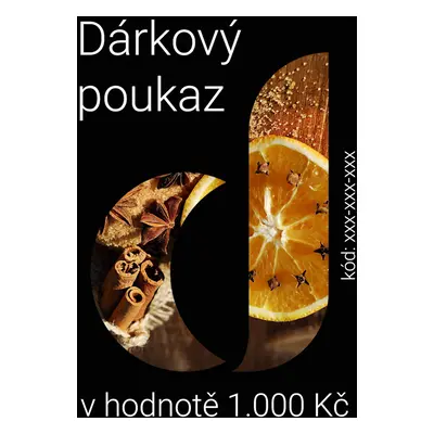 Dárkový poukaz v hodnotě 1.000 Kč