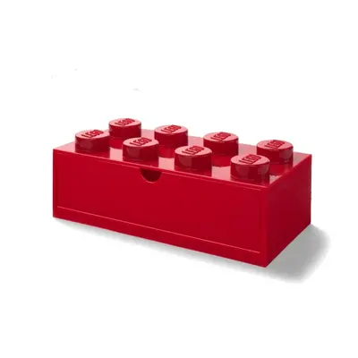 Stolní box 8 se zásuvkou, více variant - LEGO Barva: červená