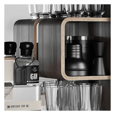 Koupelnová skříňka / kanistr - Bathroom Cabinet, Nano Black, 6 variant - Danish Fuel Varianta: W