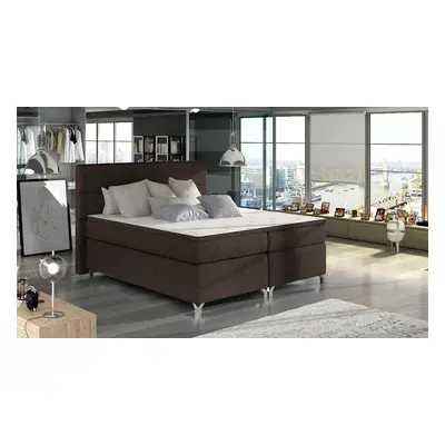 Boxspring Amadeo Rozměr: 140 x 200 cm, látka: Sawana 26, Varianta: S LED osvětlení