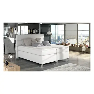 Boxspring Amadeo Rozměr: 160 x 200 cm, látka: Soft 17, Varianta: Bez LED osvětlení