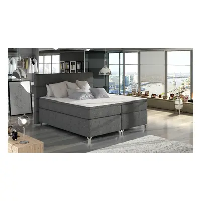 Boxspring Amadeo Rozměr: 180 x 200 cm, látka: Sawana 05, Varianta: Bez LED osvětlení