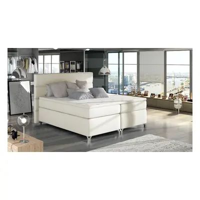 Boxspring Amadeo Rozměr: 140 x 200 cm, látka: Soft 33, Varianta: Bez LED osvětlení