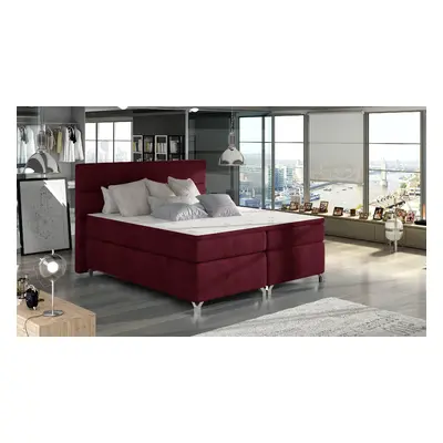 Boxspring Amadeo Rozměr: 180 x 200 cm, látka: Riviera 59, Varianta: S LED osvětlení