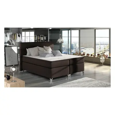 Boxspring Amadeo Rozměr: 160 x 200 cm, látka: Soft 66, Varianta: Bez LED osvětlení