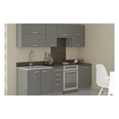 Kuchyňská linka 240 cm Grey 3