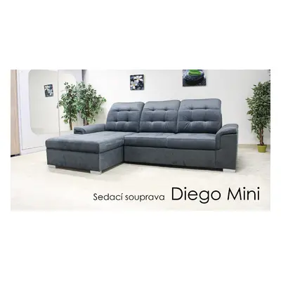 Sedací souprava Diego Mini Provedení: Pravá varianta, látka: MIL 22292