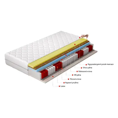 Matrace Sola Rozměr: 90 x 200 cm, Potah: Hypoalergenní potah