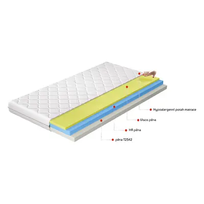 Matrace Simona Rozměr: 120 x 200 cm, Potah: Hypoalergenní potah