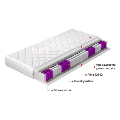 Matrace Paola Rozměr: 140 x 200 cm, Potah: Hypoalergenní potah