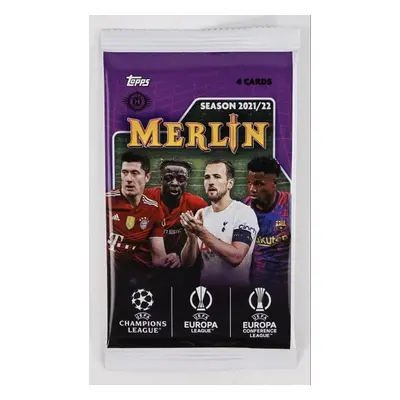 2021-2022 Topps UEFA Champions League Merlin Chrome Hobby Balíček - fotbalové karty