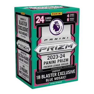 2023-2024 Panini Prizm Premier League Blaster Box (Blue Mosaic Prizms) - fotbalové karty