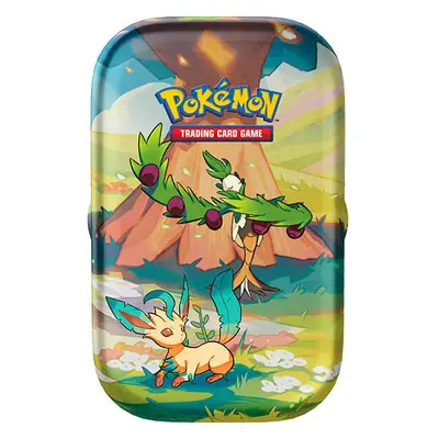 Pokémon Vibrant Paldea Mini Tin - Leafeon a Arboliva (plechovka se 2 balíčky)