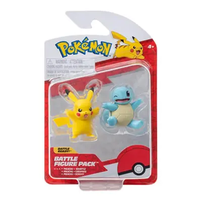 Pokémon akční figurky Pikachu a Squirtle - 5 cm