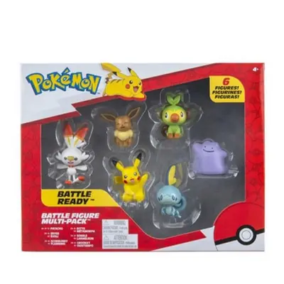 Pokémon akční figurky 6-Pack 5 cm (Pikachu, Eevee a další)